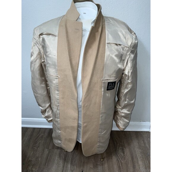 Jos. A. Bank 100% Camel Hair Sport Coat Blazer Jacket Mens Sz 43R Tan Beige - Picture 7 of 16